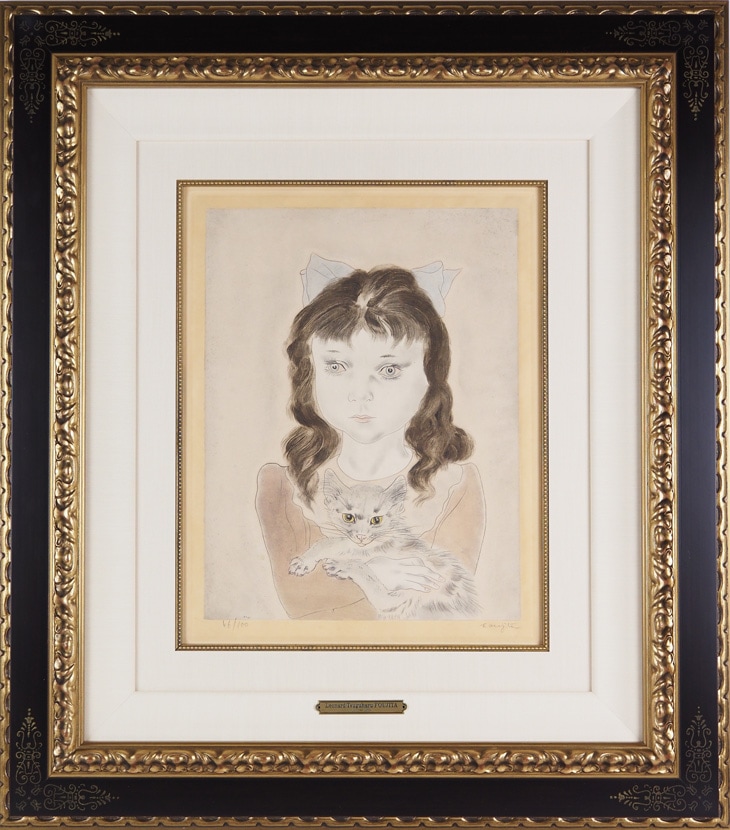 藤田嗣治 「猫を抱く少女」 | | アトリエ・ブランカ