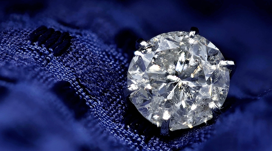 ダイヤモンド ピアス 片耳用 2ct H I2 FAIR プラチナ 中央宝石研究所