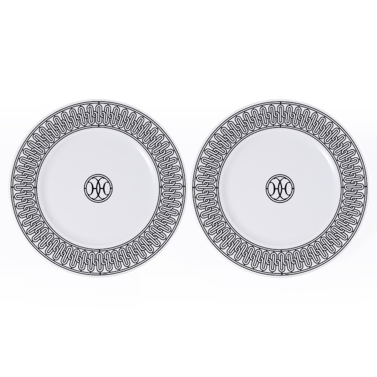 エルメス HERMES Hデコ 037007P2 22.5cm プレート No.1 ペア 中皿 洋食