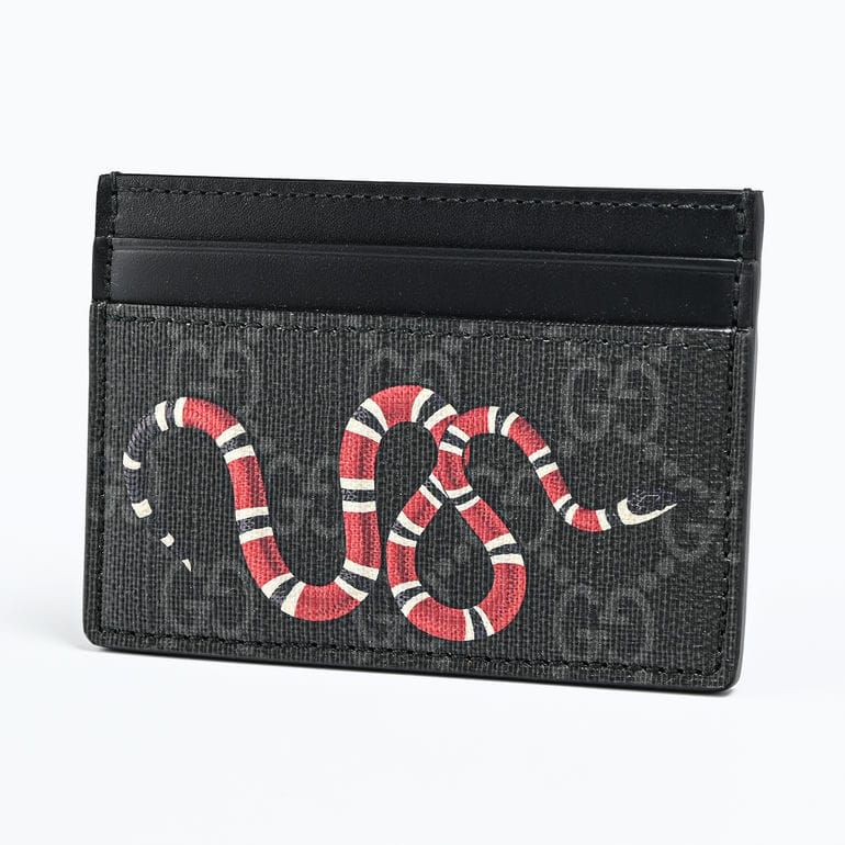 グッチ GUCCI カードケース キングスネーク プリント GGスプリーム