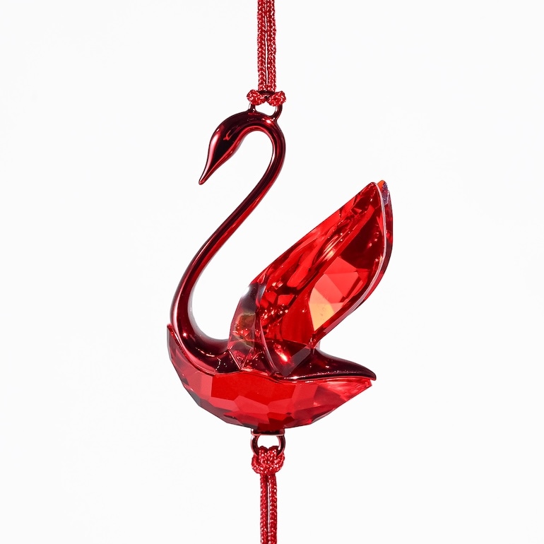 スワロフスキー SWAROVSKI オーナメント Asian Symbols スワン レッド