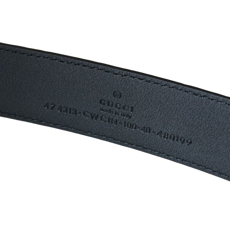 グッチ GUCCI ベルト メンズ シグネチャー レザー GGディテール付