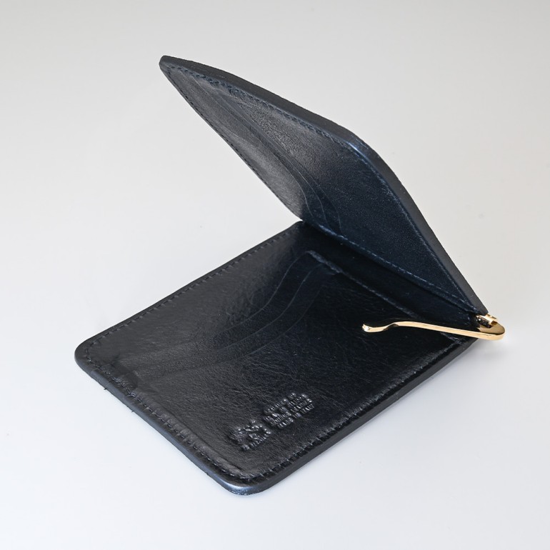 イルビゾンテ IL BISONTE 財布 マネークリップ 札ばさみ ブラック