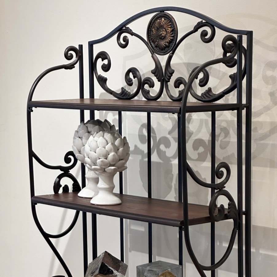 5段シェルフ アンティーク調 アイアン | アイアンインテリア