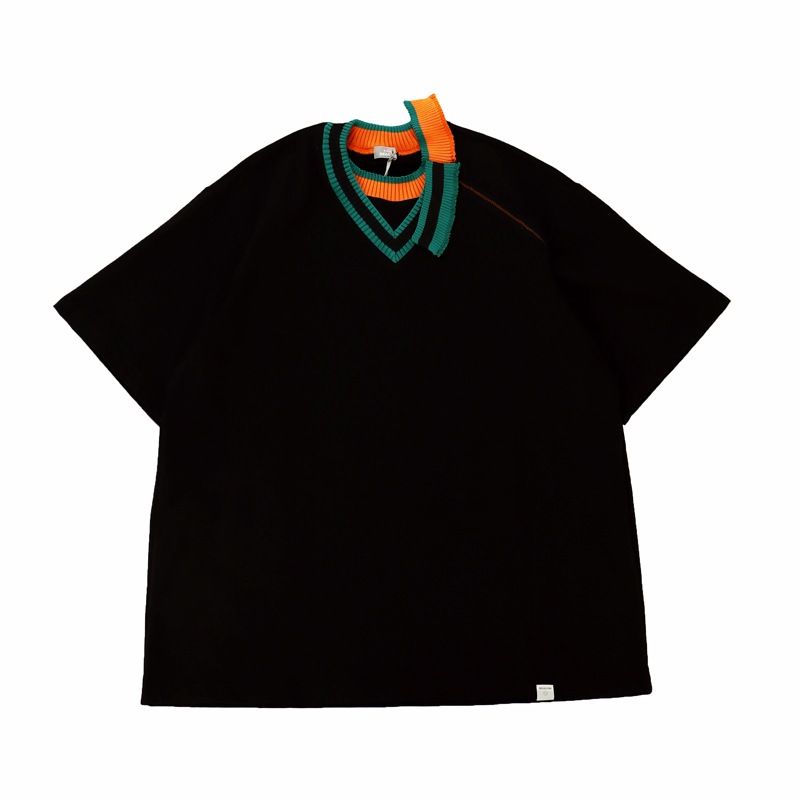 kolor BEACON カラービーコン ヘビー天竺Tシャツ ブラック 23SBM