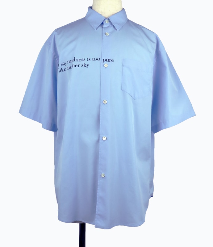 23SS】UNDERCOVER アンダーカバー Coブロード半袖シャツ MOTHER SKY