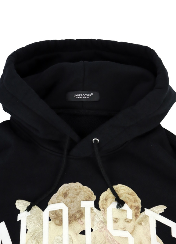 UNDERCOVER アンダーカバー HOODIE ANGEL NOISE/satinpatch ブラック