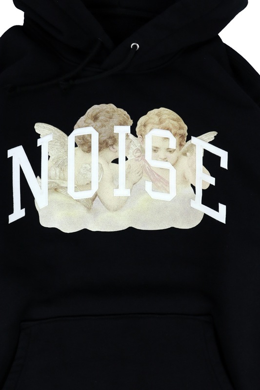 UNDERCOVER アンダーカバー HOODIE ANGEL NOISE/satinpatch ブラック