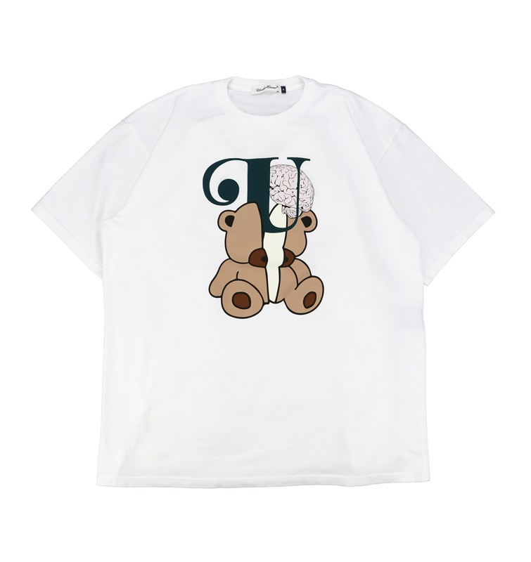 UNDERCOVER アンダーカバー TEE BRAIN U BEAR ホワイト UC1E3801 の