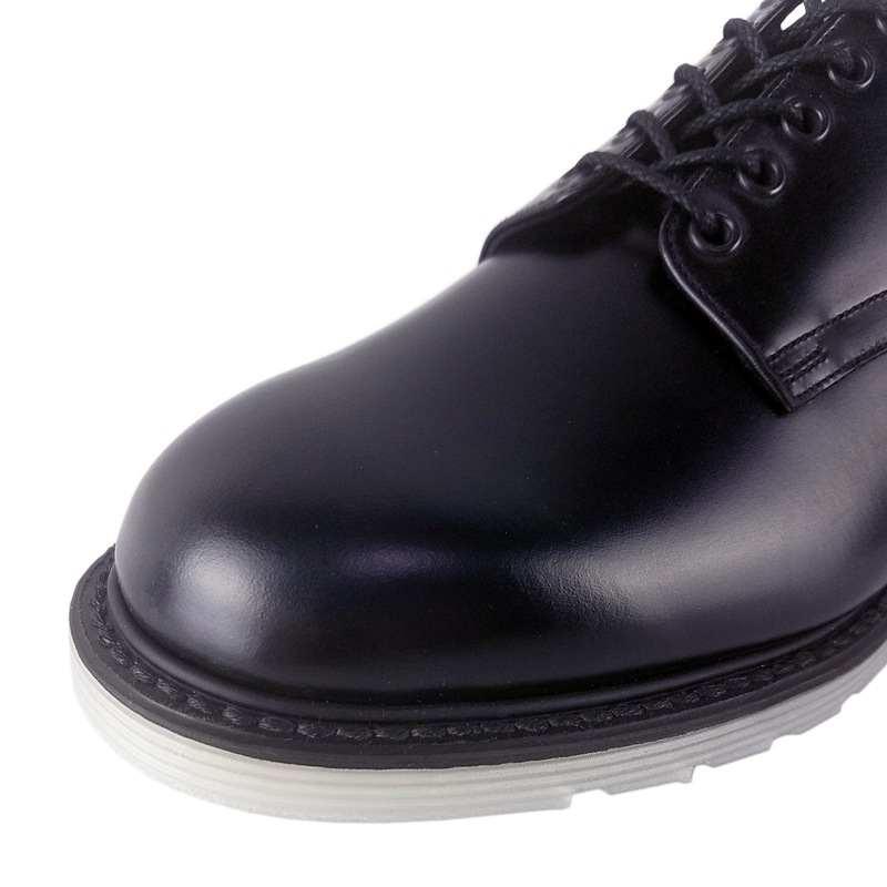 foot the coacher フットザコーチャー プレーントゥシューズ ブラック