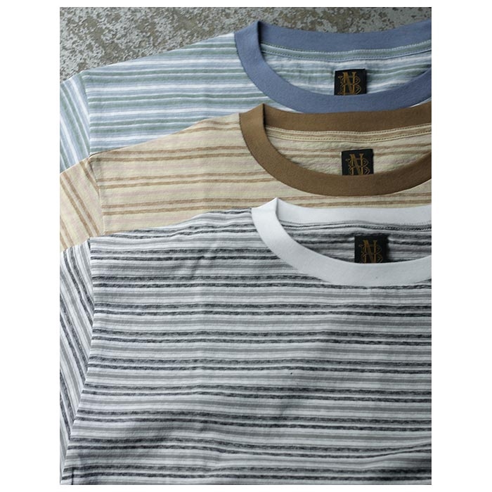 バトナー BATONER ハンドドローイング ボーダー Tシャツ HAND DRAWING