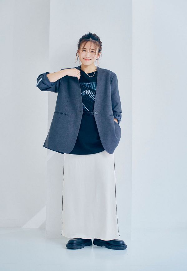 No Collar Jacket/ノーカラージャケット | アウター | ANIECA ONLINE