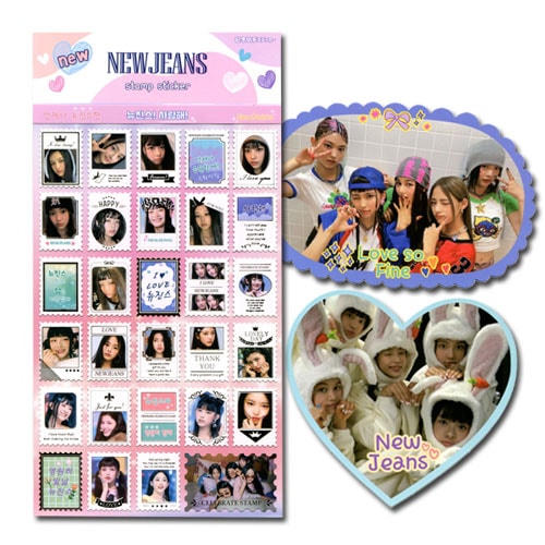 送料無料・速達】 NewJeans (ニュージーンズ) 記念 スタンプ シール