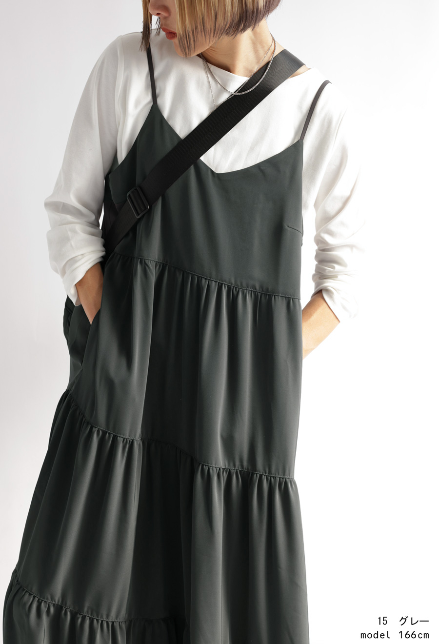 ティアードワンピース ワンピース レディース ロング 送料無料・(500