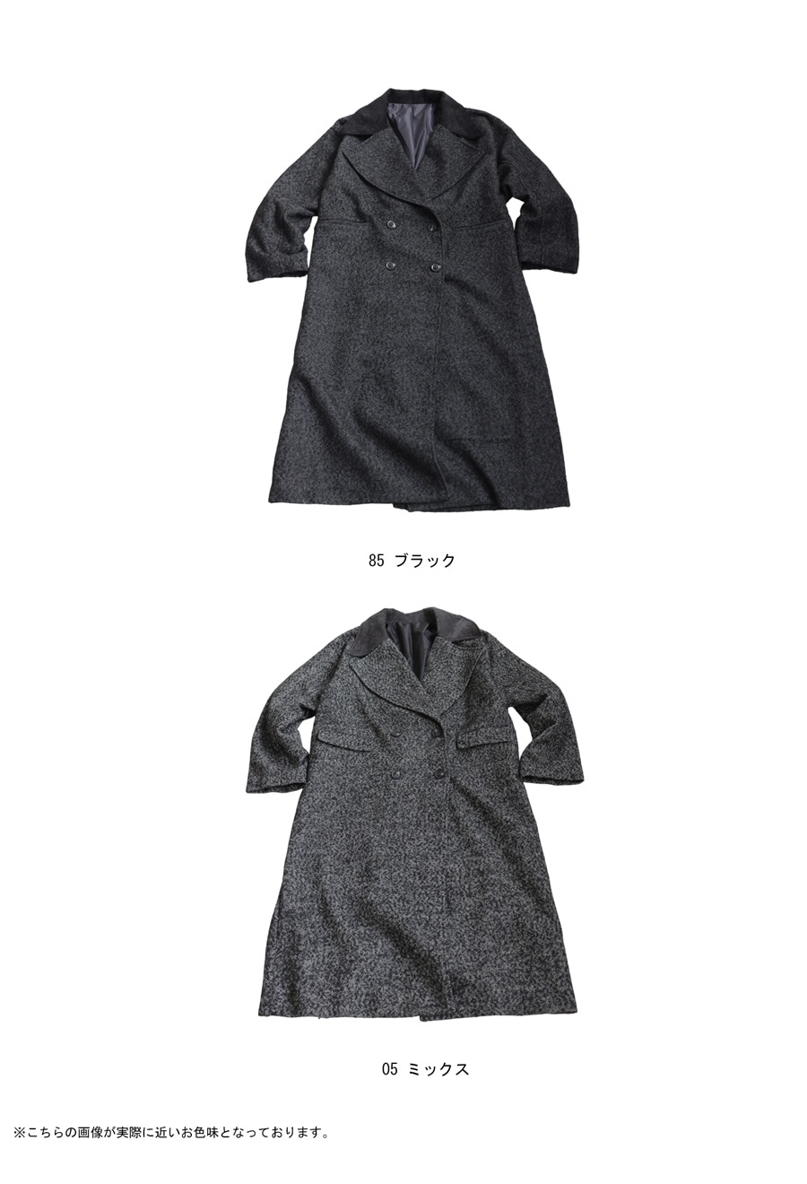 ヘリンボーン ロングコート レディース アウター 送料無料・再入荷