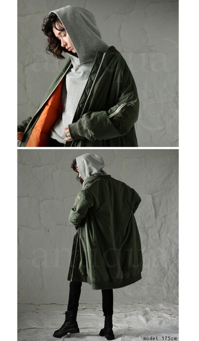 MA-1 ロングコート レディース アウター コート 送料無料・再販