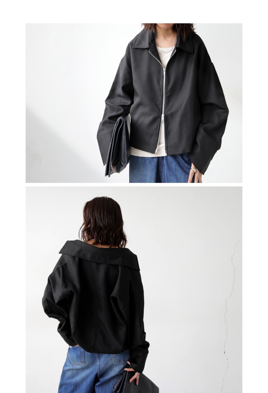 ジップジャケット ジャケット レディース アウター 送料無料・メール便