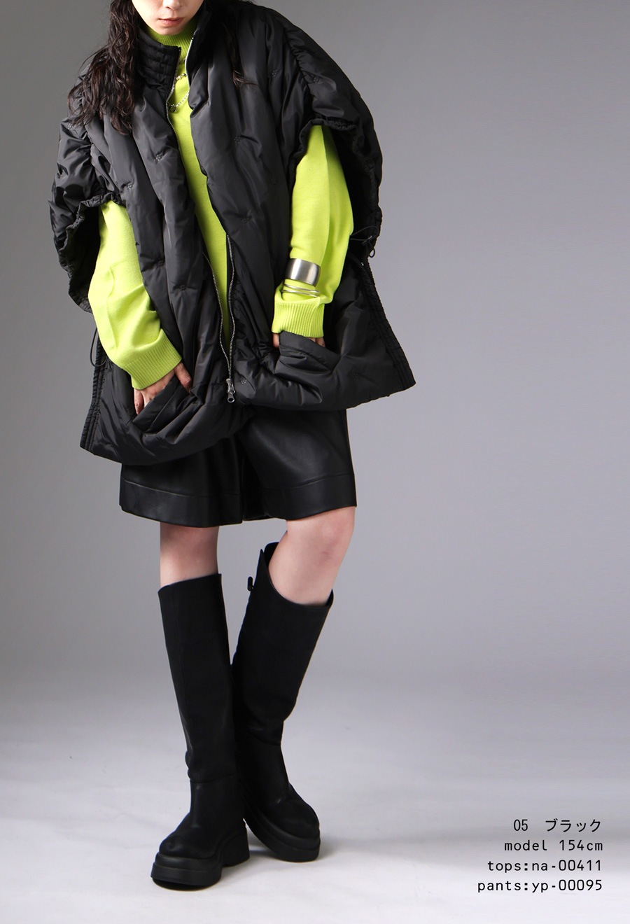 変形ビッグベスト レディース 中綿 ピンソニック 送料無料・再入荷