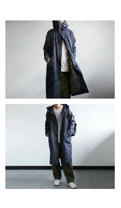 裏ボアデニムコート コート メンズ アウター ロング 送料無料・再再販