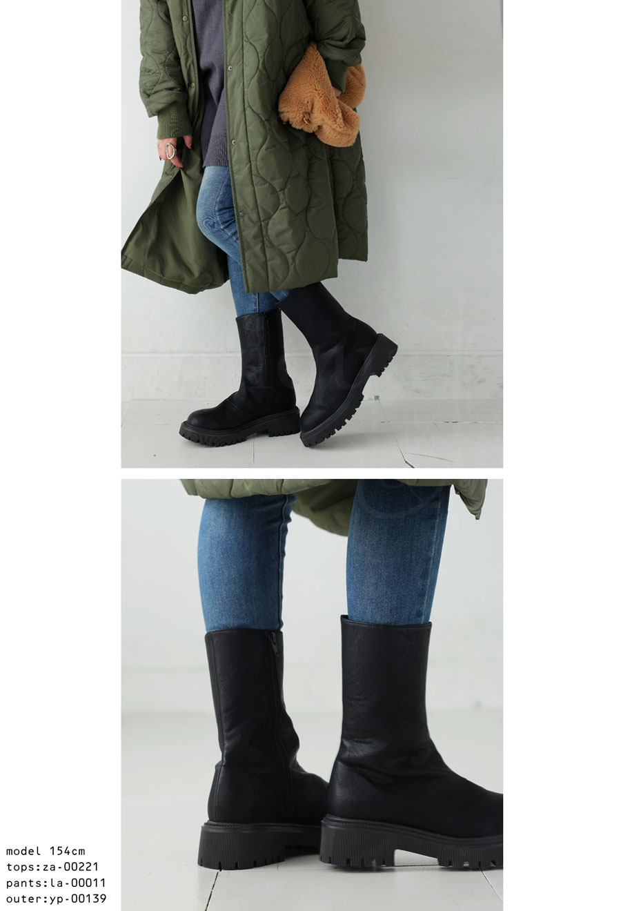厚底サイドジップブーツ ブーツ レディース 靴 送料無料・メール便不可