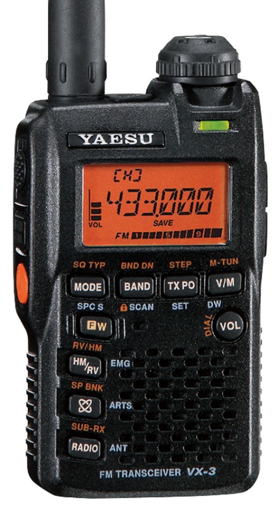 ヤエス VX-3 ハンディトランシーバー （広帯域受信機能付 YAESU