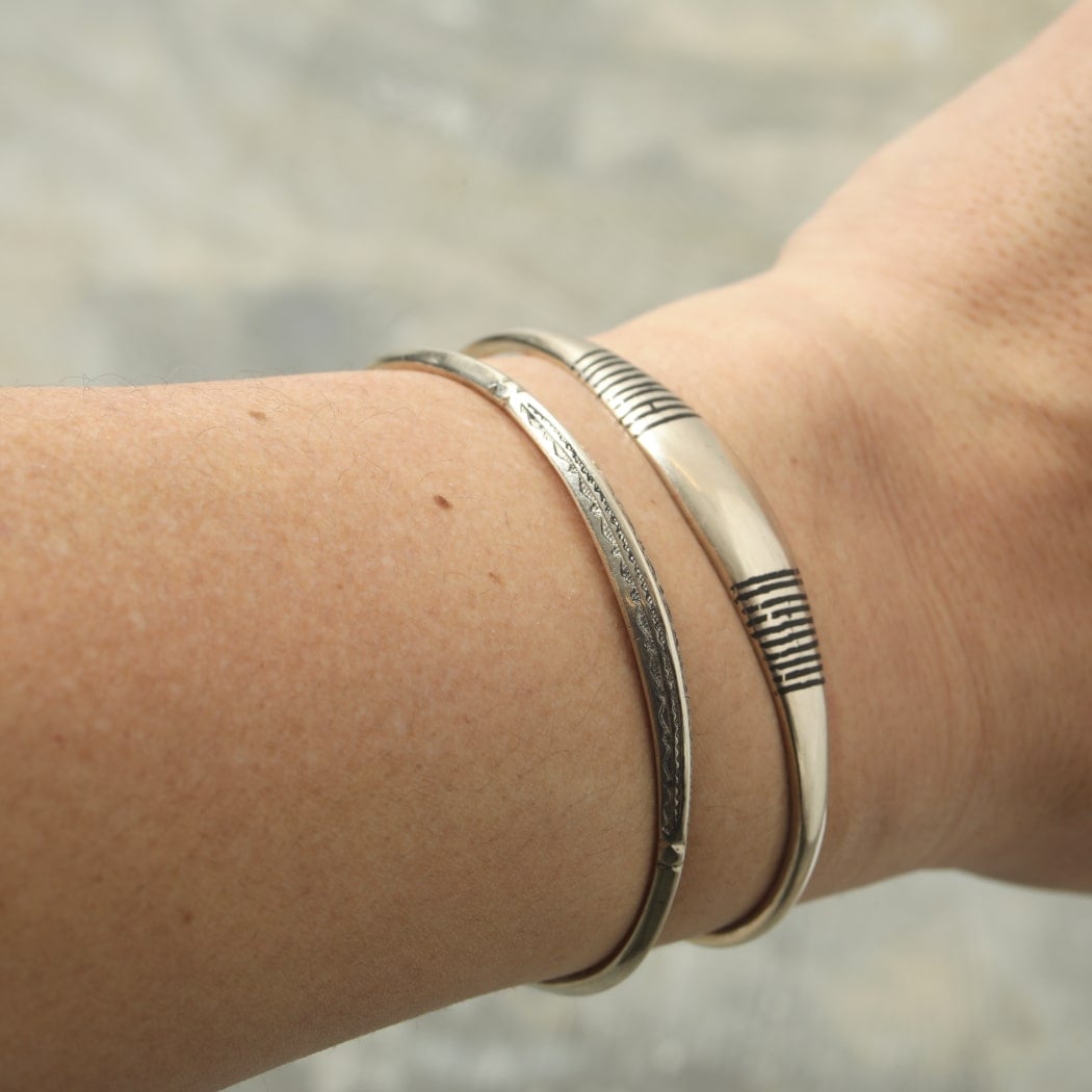 TOUAREG トゥアレグ メタルアクセサリー エボニーウッド バングル 02-1