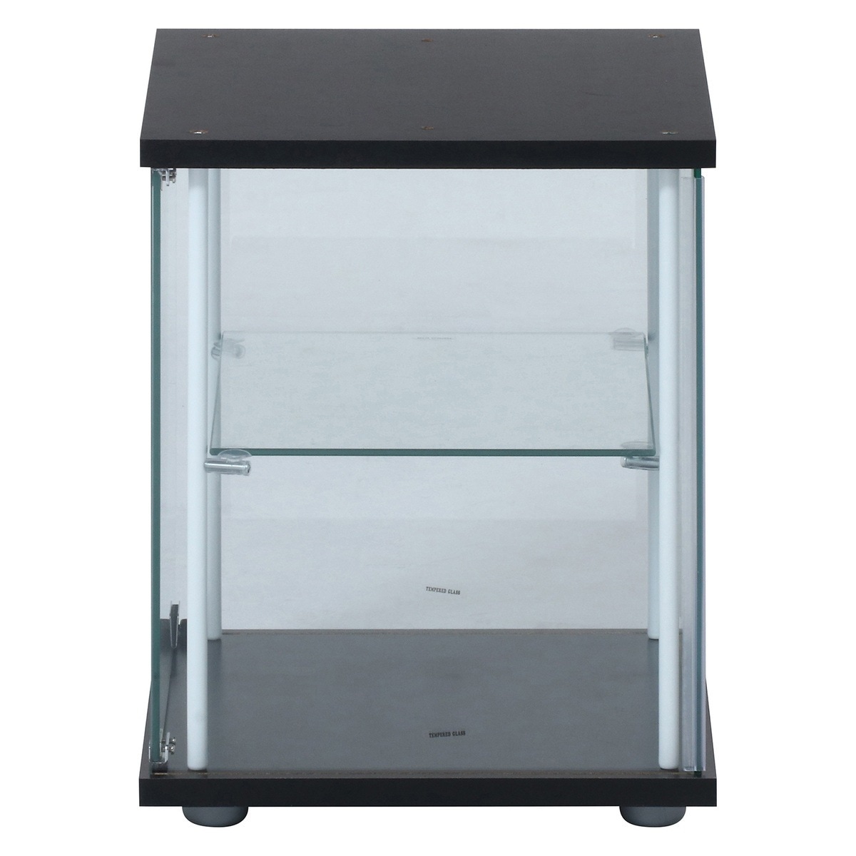 送料無料】不二貿易 ガラスコレクションボックス2段 背面ミラー付き