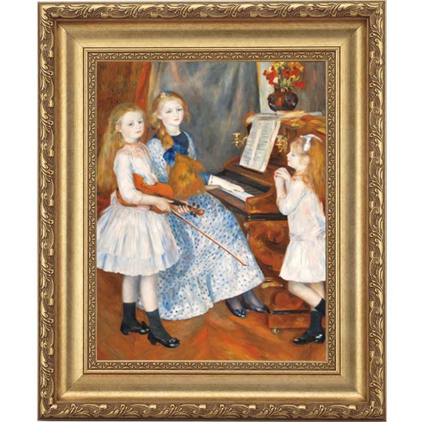 浴女たち』 ルノワール 10号 立体複製名画 額装付 【ポイント5％還元