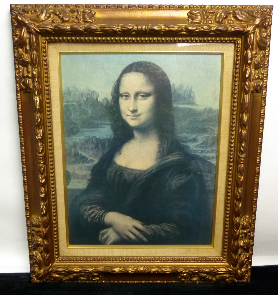 レオナルド・ダヴィンチ 「モナリザ」 立体複製名画 レプリカ /額装