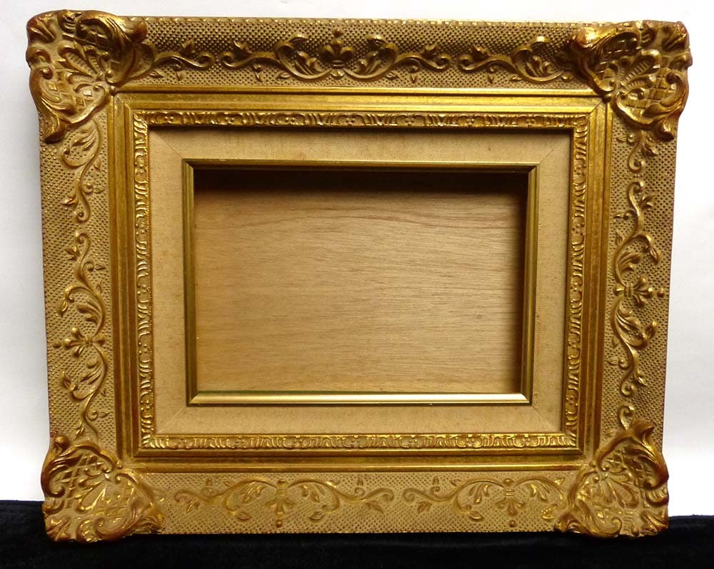 E. Adamov 画 油彩額縁 木製フレーム E. Adamov 画 油彩額縁 木製