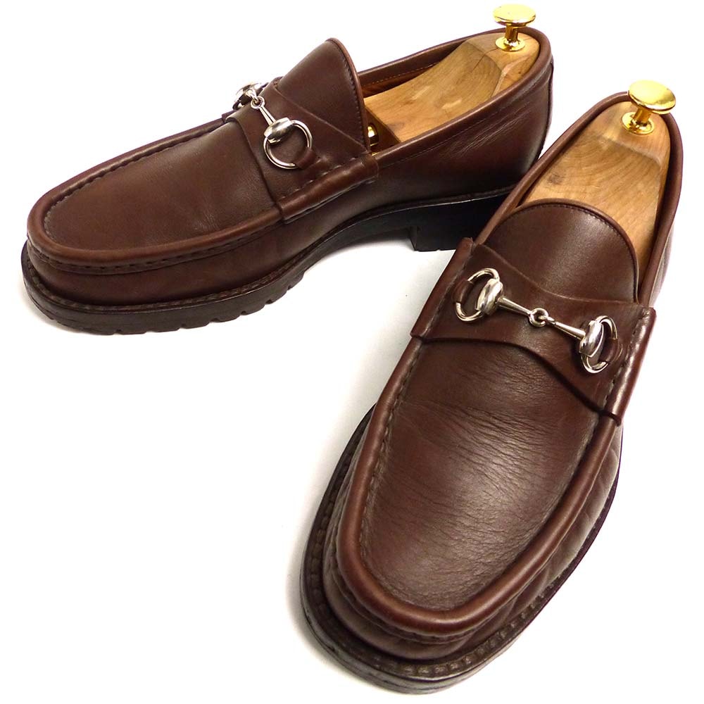 イタリア製 GUCCI / グッチ ホースビット ローファー 10D(28cm相当