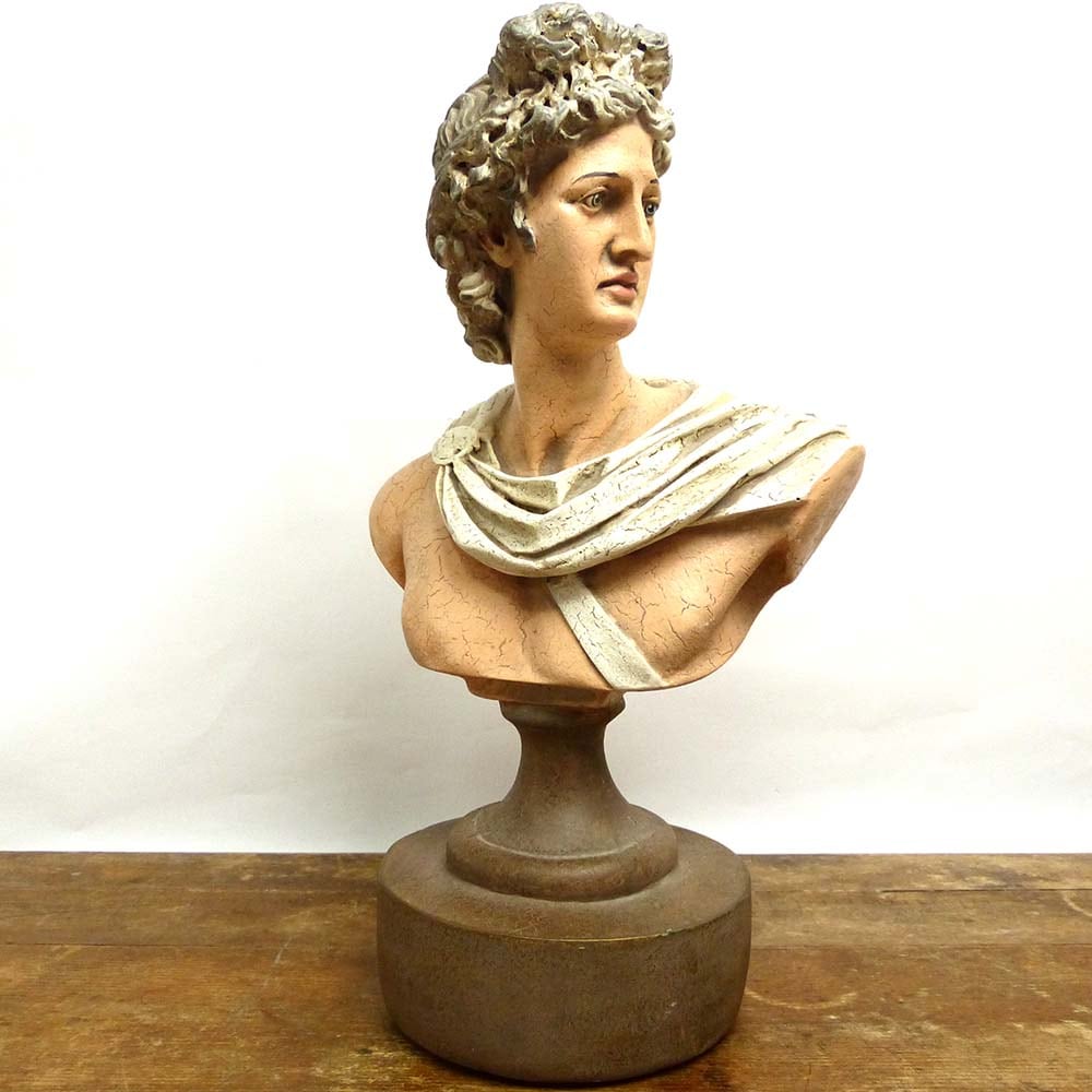 アポロ / 古代ギリシャの太陽と詩 / 石膏像 デッサン 美術 (オブジェ