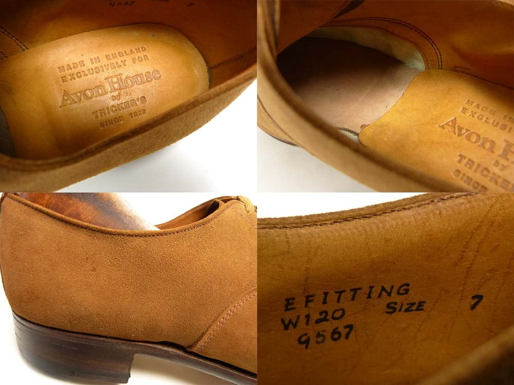 未使用】1970-80s 英国製 Tricker's /トリッカーズ AVON HOUSE