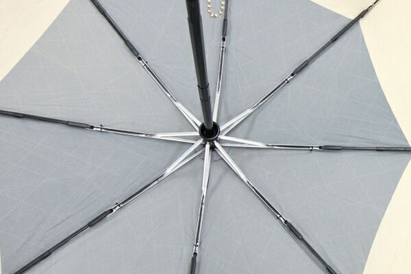 シャネル 折りたたみ傘 ブラック ライトベージュ ワンタッチ 自動開閉