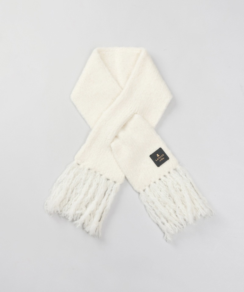 LANVIN en Bleu （ランバン オン ブルー）】モコモコ差込みマフラー