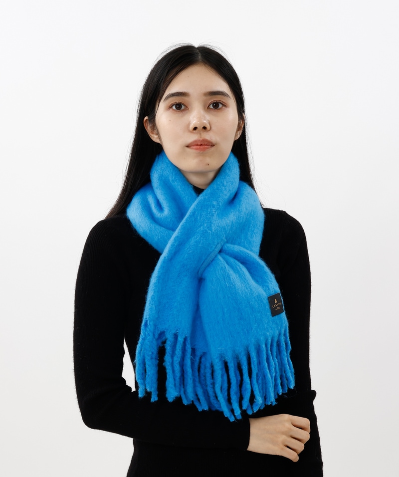 LANVIN en Bleu （ランバン オン ブルー）】モコモコ差し込みマフラー