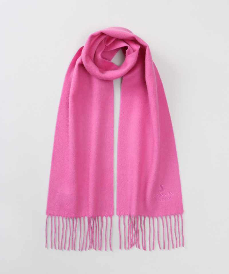 LANVIN COLLECTION（ランバン コレクション） 】 カシミヤ 無地プチ