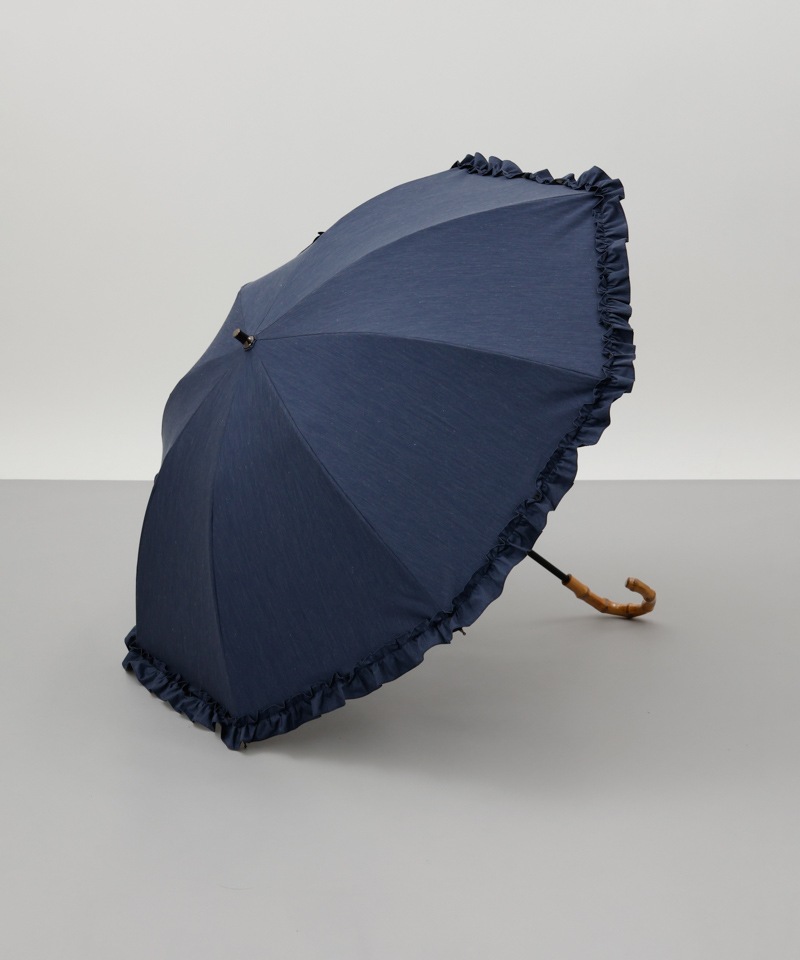 WEB・直営店限定】フリル晴雨兼用傘（1段スライドショート）東レ
