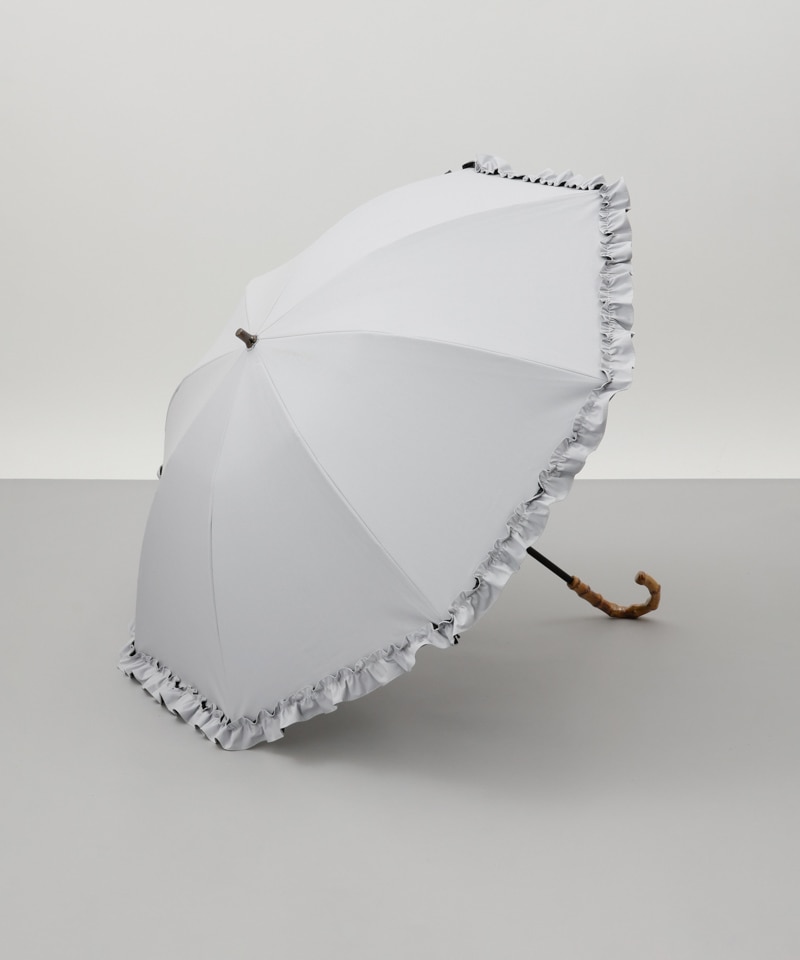 WEB・直営店限定】フリル晴雨兼用傘（1段スライドショート）東レ