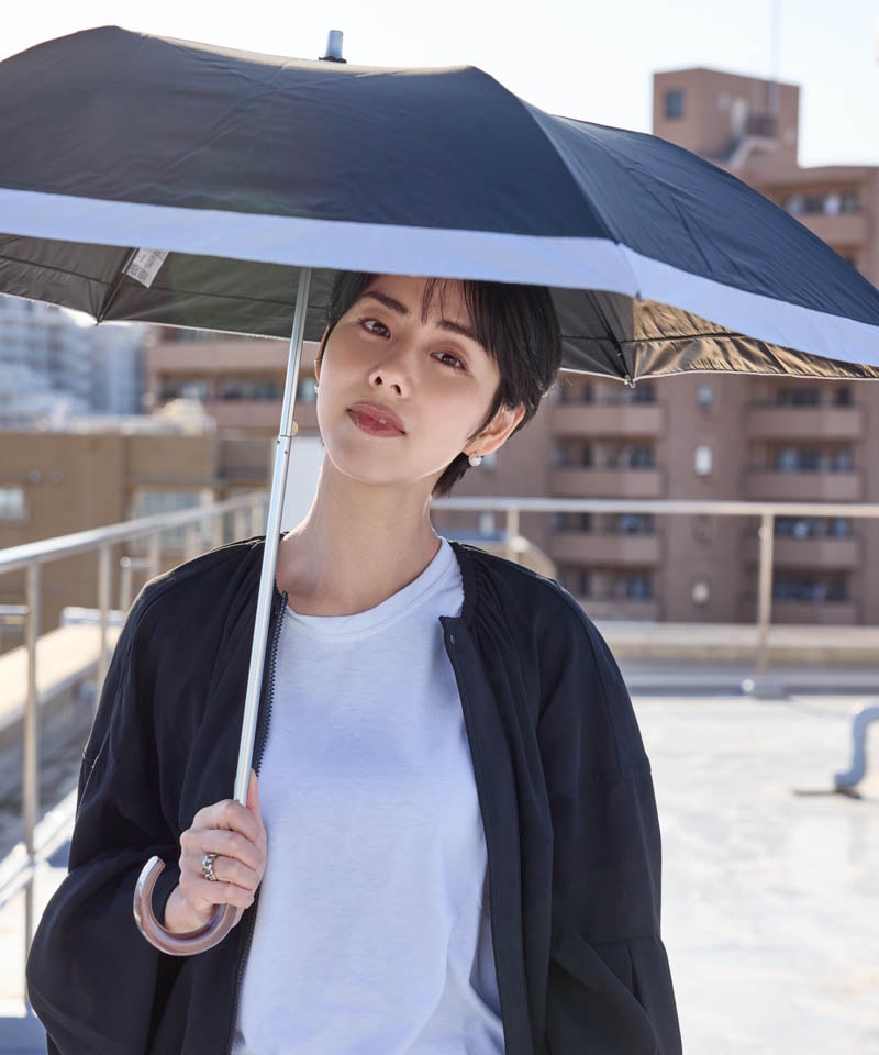 WEB限定】 バイカラー晴雨兼用傘（折りたたみ・トップフラット）東レ