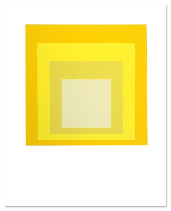 正方形讃歌の習作（ジョセフ アルバース） ポスター販売のアズポスター