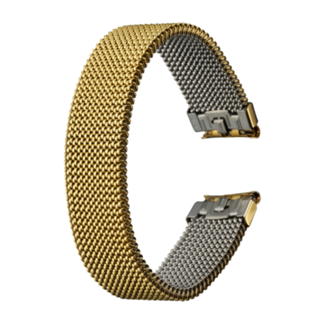 時計バンド エルミテックス ステンレススチール ゴールド ELTB-18GP