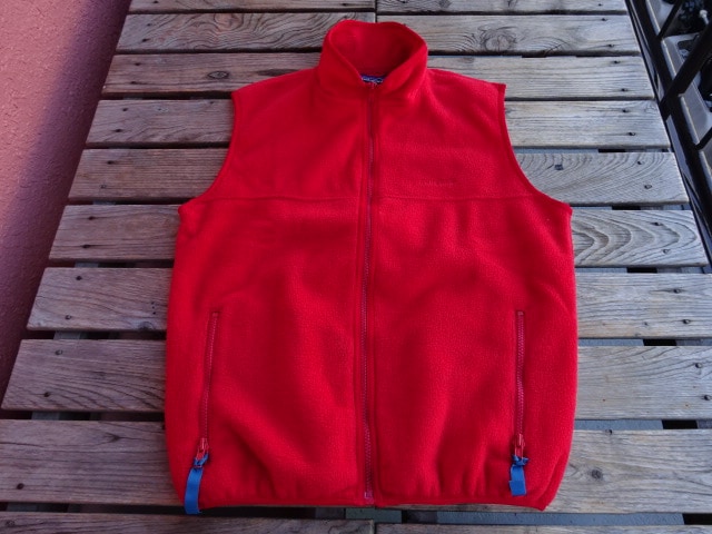 美USED 88年FW USA製 ビンテージ パタゴニア シンチラベスト レッド S