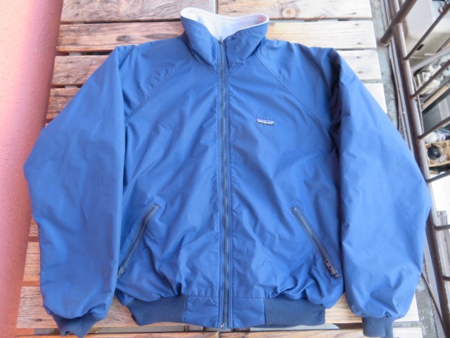 USED 87年FW USA製 パタゴニア シェルドシンチラジャケット ネイビー