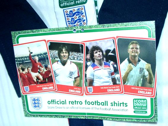 イングランド代表 1998 ホーム 半袖 ユニフォーム 復刻モデル/ワールド