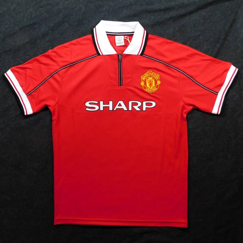マンチェスターユナイテッド 1999 ホーム 半袖 ユニフォーム 復刻