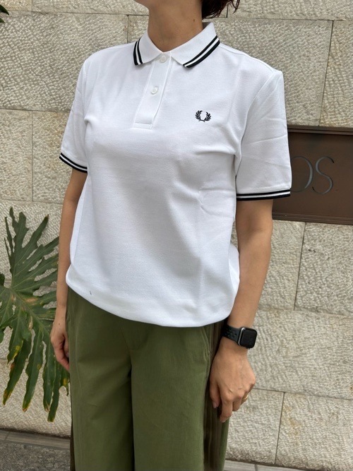 FREDPERRY フレッドペリー ツインディップ 定番 ポロシャツ WHITE