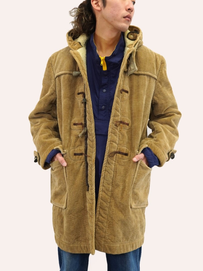 70's GLOVERALL 太畝コーデュロイ ダッフルコート 表記(38) 英国製