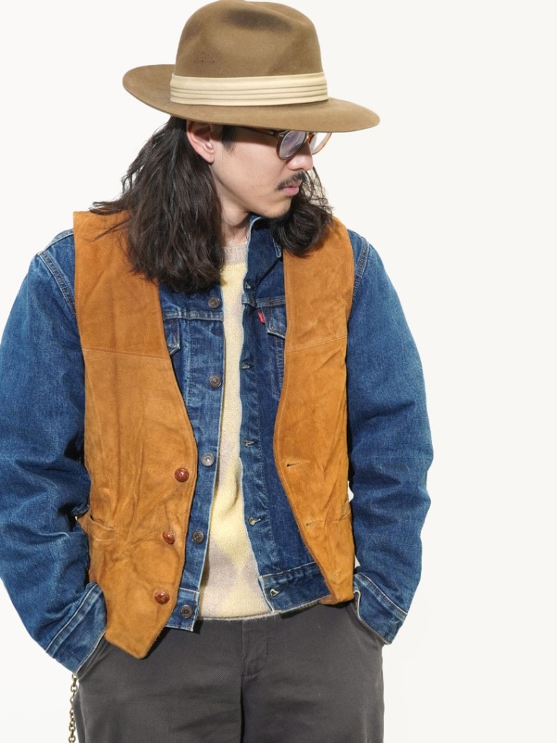 70's SCHOTT スエードウエスタンベスト 表記(L) | SOLD | Style BerBerJin