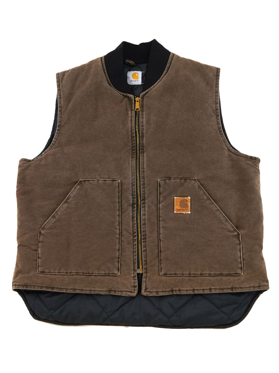 カーハート ダックベスト ブラウン 実寸(L位) | SOLD | Style BerBerJin